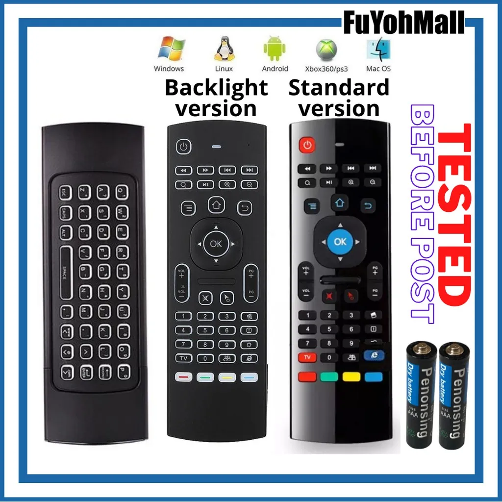 MX3 Gyro USB 2.4G Wireless Air Mouse Keyboard backlight backlit led Smart Remote Control Android TV Box PC Laptop
MX3 Gyro USB 2.4G Wireless Air Mouse Keyboard backlight backlit led Smart Remote Control Android TV Box PC Laptop