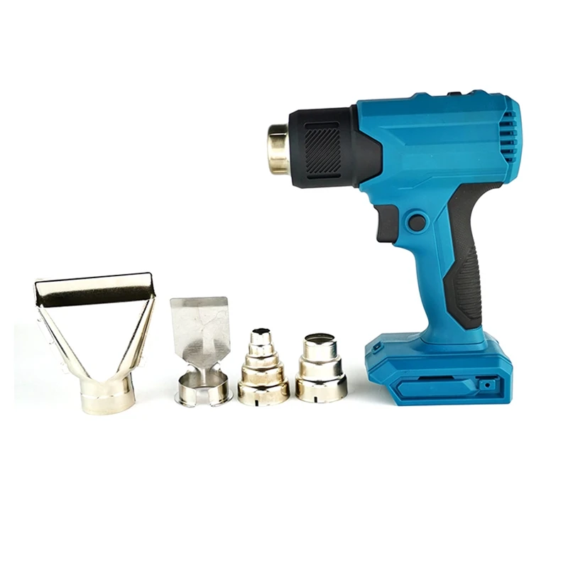 Cordless Heat-Gun Handheld Hot Air-Gun Temperatures Adjustable With 4 Nozzle Electric Heat-Gun For Makita 18V Battery
Cordless Heat-Gun Handheld Hot Air-Gun Temperatures Adjustable With 4 Nozzle Electric Heat-Gun For Makita 18V Battery