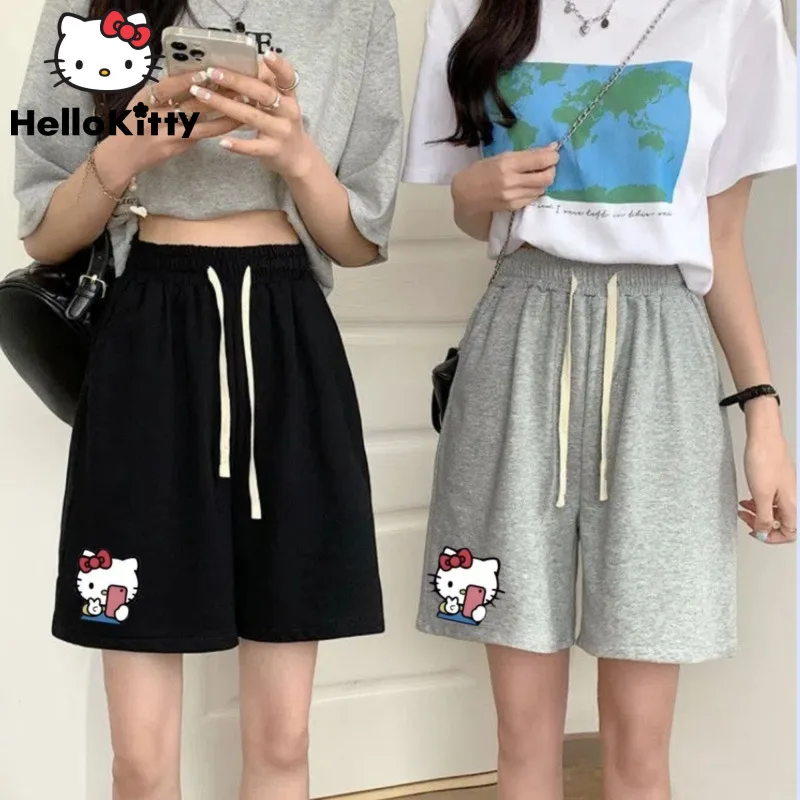Sanrio Hello Kitty Cartoon Printed Couples Shorts Loose Leisure Style Women Man Beach Shorts Korean Fashion Student Sport Shorts 
Sanrio Hello Kitty Cartoon Printed Couples Shorts Loose Leisure Style Women Man Beach Shorts Korean Fashion Student Sport Shorts