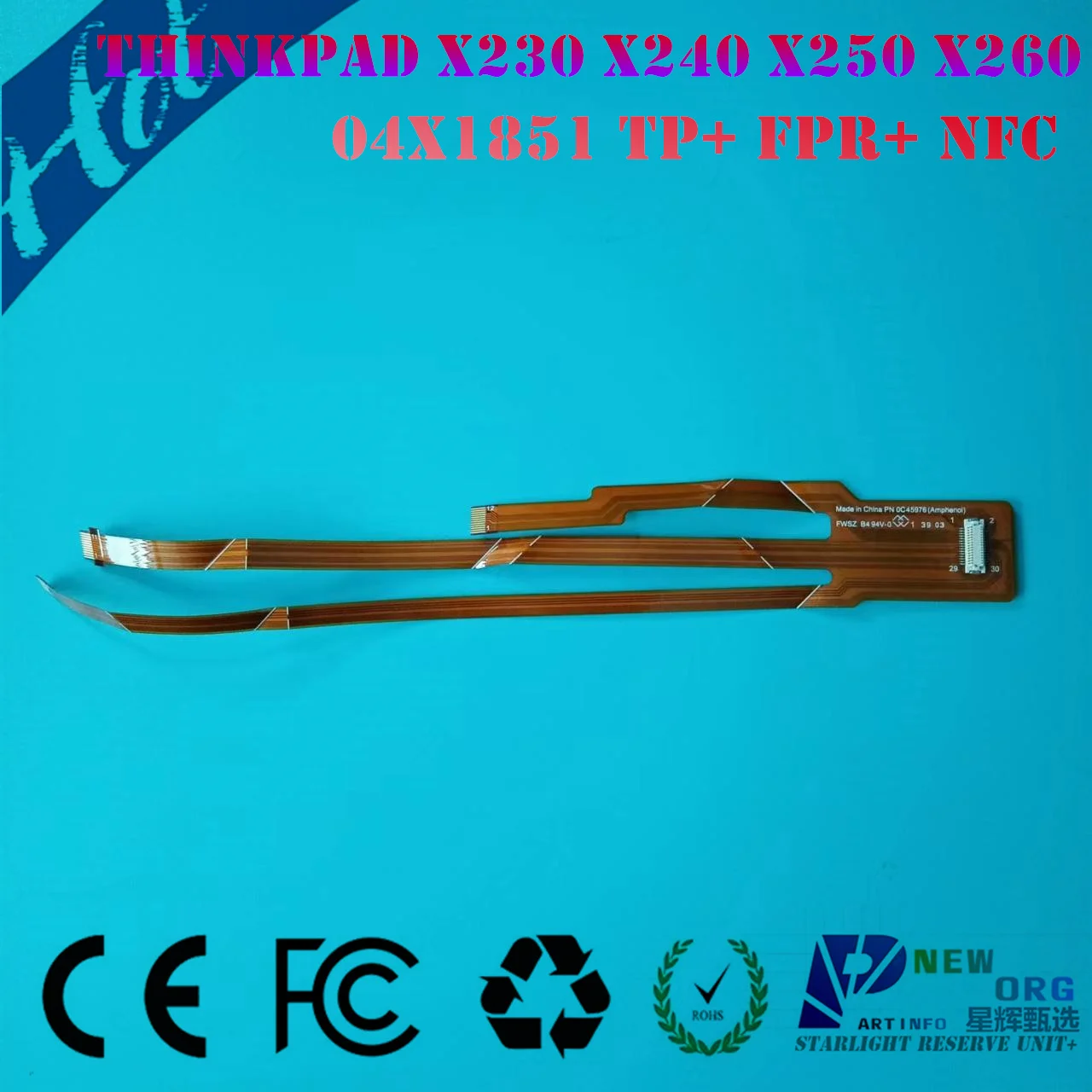 Laptop FPC cable for LENOVO THINKPAD X230 X230S X240 X240S X250 X260 series Touchpoad Fingerprint NFC cable 04x1851 0c45976
Laptop FPC cable for LENOVO THINKPAD X230 X230S X240 X240S X250 X260 series Touchpoad Fingerprint NFC cable 04x1851 0c45976
