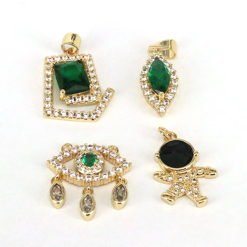 10Pcs Green CZ Geometry Necklace, Eye CZ Pendant Necklace, Dainty Eye Charms, Cubic Zirconia Charms Pendants
10Pcs Green CZ Geometry Necklace, Eye CZ Pendant Necklace, Dainty Eye Charms, Cubic Zirconia Charms Pendants