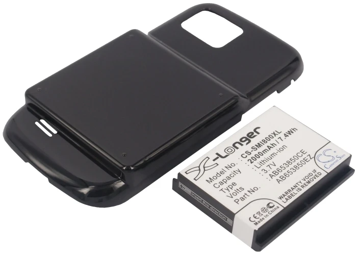Аккумулятор CS 2000 мАч/Втч для Samsung GT-I8000, GT-I8000H AB653850CE, AB653850CU, AB653850EZ
Аккумулятор CS 2000 мАч/Втч для Samsung GT-I8000, GT-I8000H AB653850CE, AB653850CU, AB653850EZ