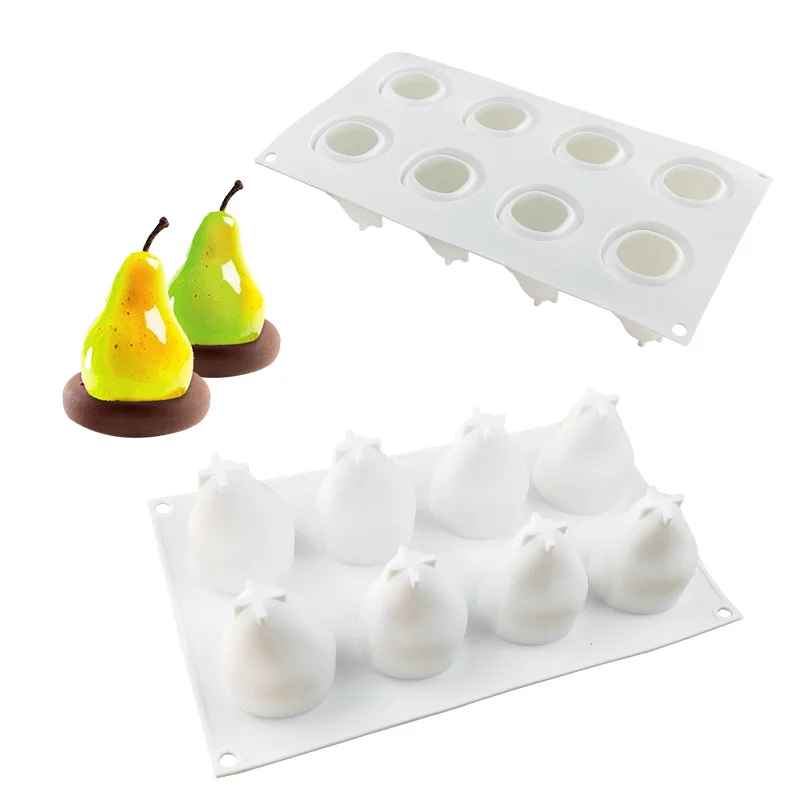 Cake Molds Silicone Pear Shaped Baking Tray 8 Cavity Cakes For Cake Tools Not Stock Mousse Cake Decorations Moulds
Cake Molds Silicone Pear Shaped Baking Tray 8 Cavity Cakes For Cake Tools Not Stock Mousse Cake Decorations Moulds