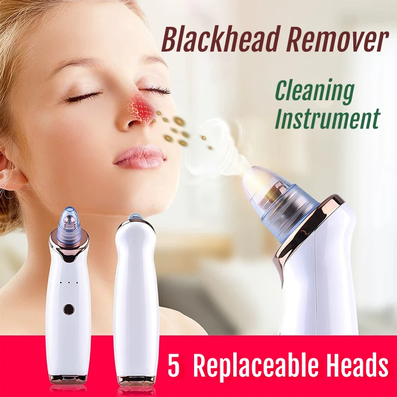 Vacuum Blackhead Remover Nose Pore Cleaner Electric Face Acne Black Dots Pimple Remover Beauty Facial Cleaning Skin Care Tools
Vacuum Blackhead Remover Nose Pore Cleaner Electric Face Acne Black Dots Pimple Remover Beauty Facial Cleaning Skin Care Tools