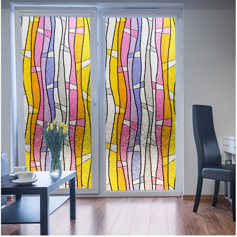Static Cling Removable crystal Colourful Window Film Stained Glass Sticker decorative Glass Security Cover 90cm x 200cm
Static Cling Removable crystal Colourful Window Film Stained Glass Sticker decorative Glass Security Cover 90cm x 200cm