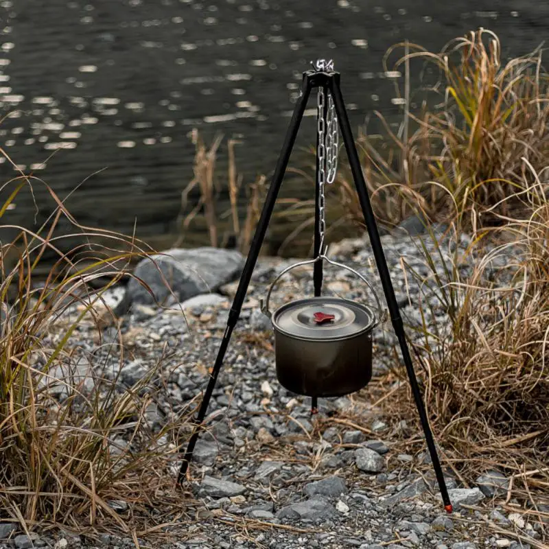 Height Adjustment Camping Tripod Aluminum Alloy Sturdy Campfire Cookware Hanger Heavy Duty Steel Cooker Hook Camping Equipment
Height Adjustment Camping Tripod Aluminum Alloy Sturdy Campfire Cookware Hanger Heavy Duty Steel Cooker Hook Camping Equipment