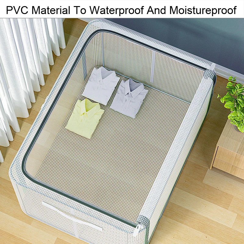 QIGO PVC Clothes Storage Box Visual Duvet Blanket Dustproof Containing Bag Children Toy Sorting Case 50x40x35mm
QIGO PVC Clothes Storage Box Visual Duvet Blanket Dustproof Containing Bag Children Toy Sorting Case 50x40x35mm