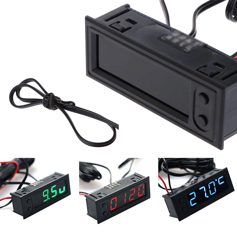Multifunctional Clock Car Temperature Battery Voltage Monitor Voltmeter DC 12V Voltmeter Usb Tester Battery Monitor Tools
Multifunctional Clock Car Temperature Battery Voltage Monitor Voltmeter DC 12V Voltmeter Usb Tester Battery Monitor Tools