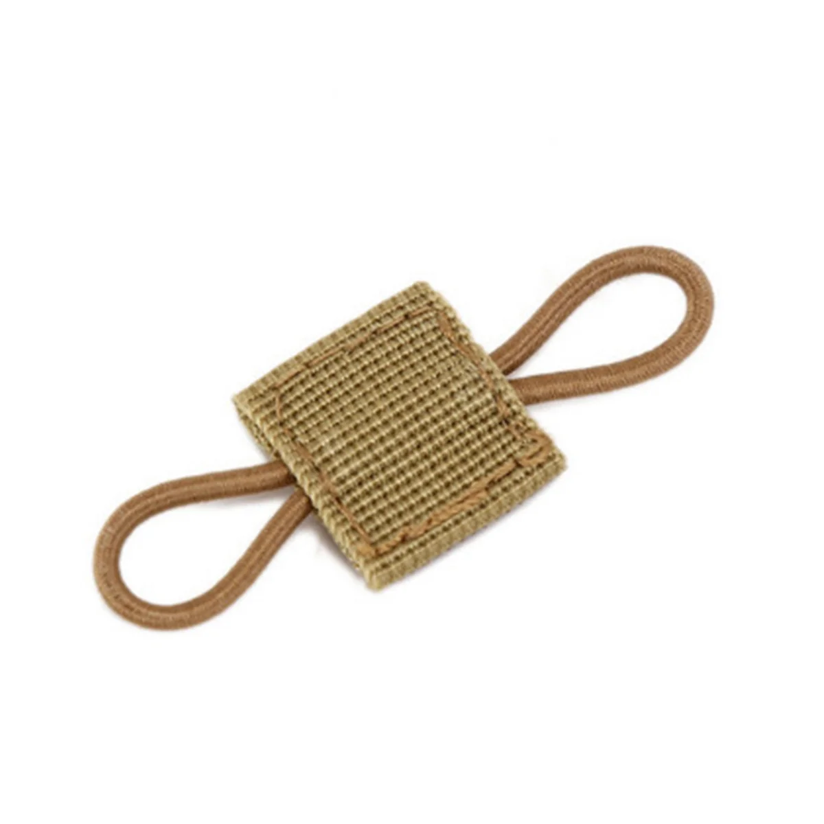 

10PCS Backpack Binding Buckles Elastic Bag Accessories Binding Antenna Stick Tube Elastic Buckle Khaki