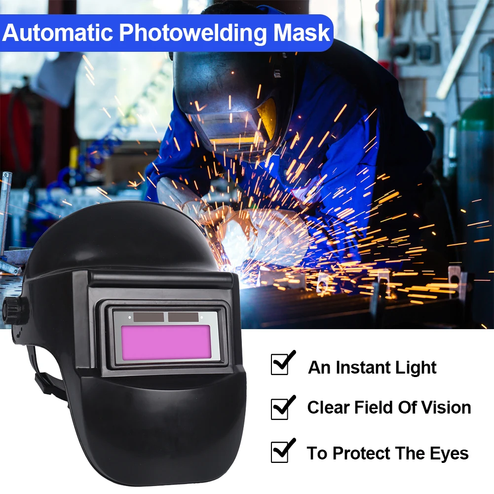 Auto Darkening Helmet Adjustable Range MIG MMA Electric Welding Mask Helmets Welding Lens Caps for Welding Machine Professional
Auto Darkening Helmet Adjustable Range MIG MMA Electric Welding Mask Helmets Welding Lens Caps for Welding Machine Professional