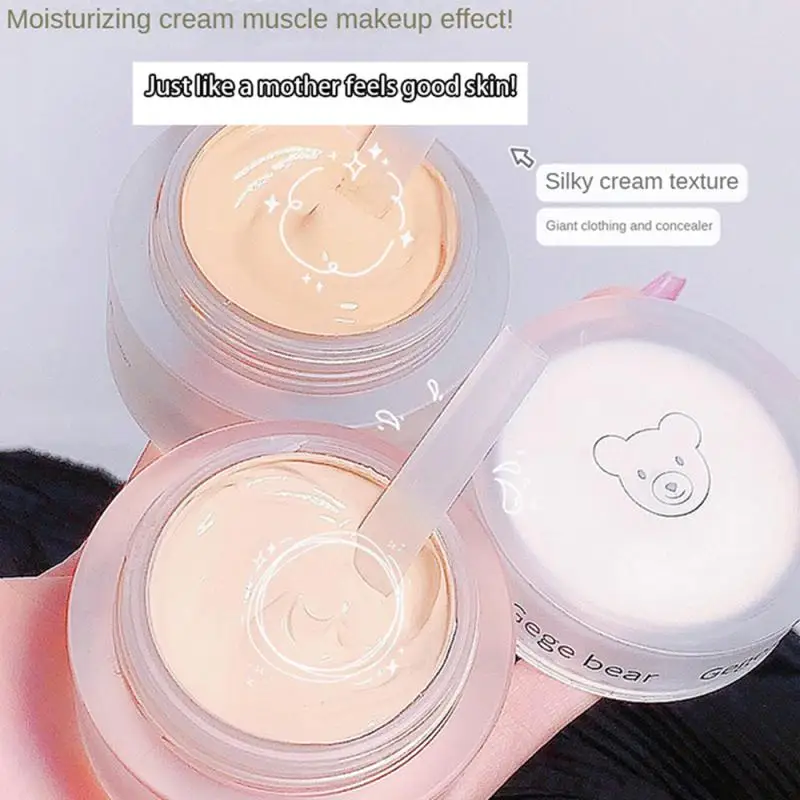 1pc Cream Foundation Concealer Moisturizing Brightening Long Lasting Waterproof Sweatproof Dry Skin Foundation Makeup Cosmetics
1pc Cream Foundation Concealer Moisturizing Brightening Long Lasting Waterproof Sweatproof Dry Skin Foundation Makeup Cosmetics