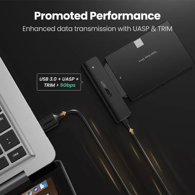 2023 U- green SATA USB Converter USB 3.0 to SATA Adapter For 2.5'' HDD/SSD External Hard Drive Disk 5Gbps SATA to USB Ca
2023 U- green SATA USB Converter USB 3.0 to SATA Adapter For 2.5'' HDD/SSD External Hard Drive Disk 5Gbps SATA to USB Ca
