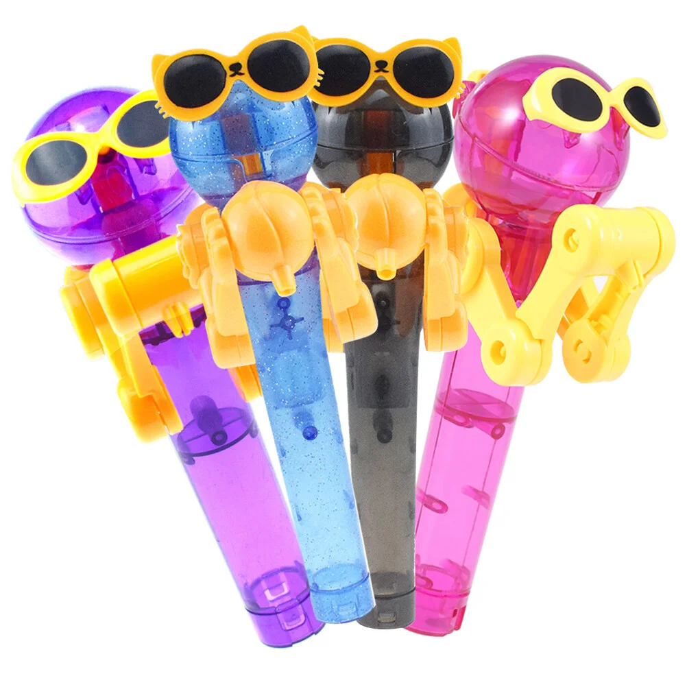 4Pcs Personality Robot Lollipop Holder Plastic Toy's For Kids for Kids Children 
4Pcs Personality Robot Lollipop Holder Plastic Toy's For Kids for Kids Children
