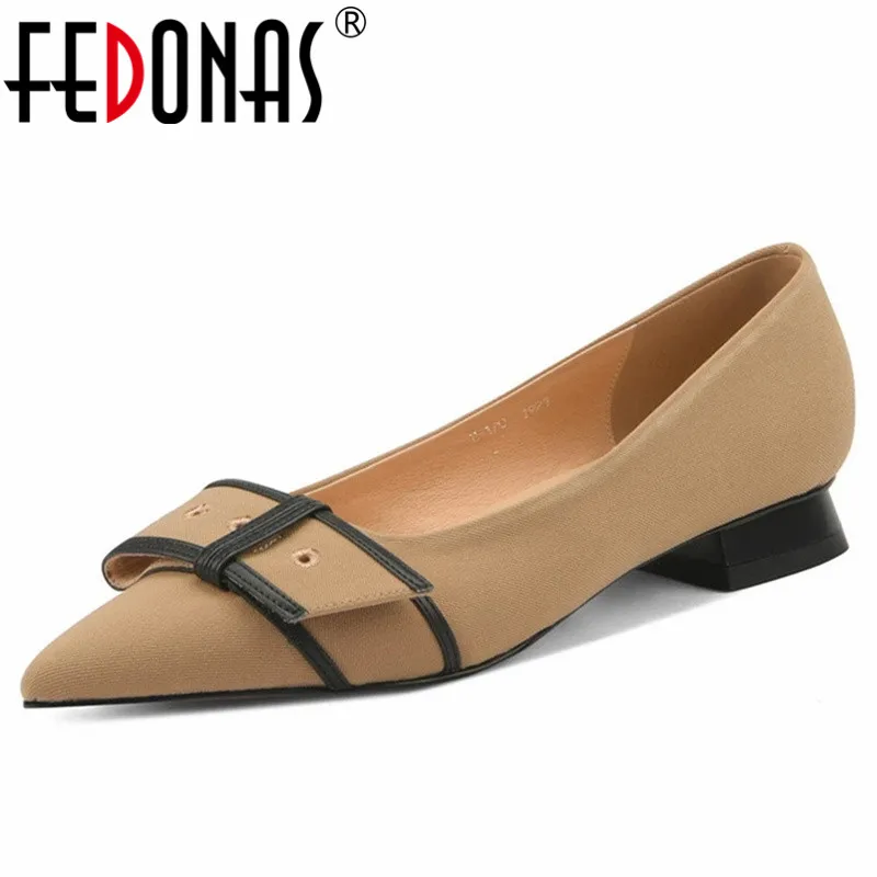 Женские туфли с пряжкой на ремне FEDONAS, Белые Повседневные туфли для офиса на лето и осень 2022 
Женские туфли с пряжкой на ремне FEDONAS, Белые Повседневные туфли для офиса на лето и осень 2022
