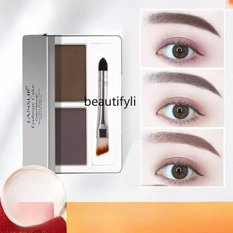 

zq Eyebrow Powder Women's Waterproof Sweat-Proof Not Smudge Natural Discoloration Resistant Long Term Eyebrow Pencil Beginner