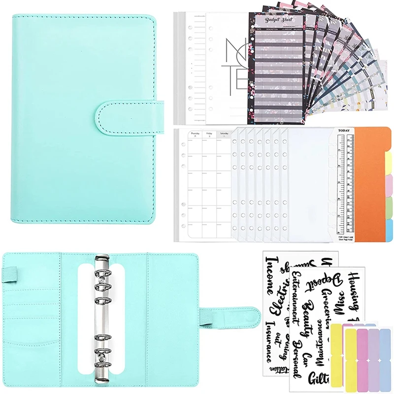 NEW-28Pc Budget Binder Set,A6 Ring Binder Notebook with Clear Cash Envelopes,for Budgeting & Saving Money,Travel & Diary
NEW-28Pc Budget Binder Set,A6 Ring Binder Notebook with Clear Cash Envelopes,for Budgeting & Saving Money,Travel & Diary