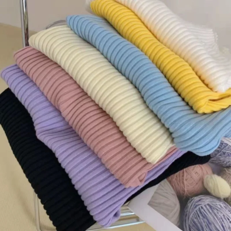 Women Bottoming Shirt for Female Mock Neck Tops Pit strip Solid Full-sleeve Knitwear Warm Soft Skinny Knitted Sweater Pullovers
Women Bottoming Shirt for Female Mock Neck Tops Pit strip Solid Full-sleeve Knitwear Warm Soft Skinny Knitted Sweater Pullovers