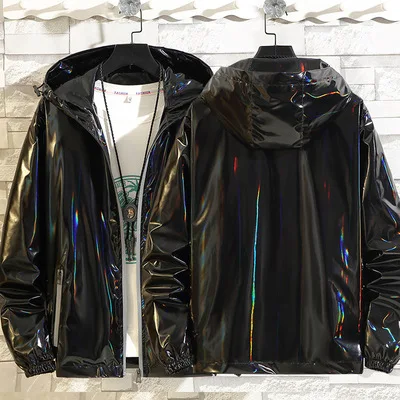 2021 New spring and autumn fashion shiny hoodie black silver loose coat size M-5xl couple jacket
2021 New spring and autumn fashion shiny hoodie black silver loose coat size M-5xl couple jacket