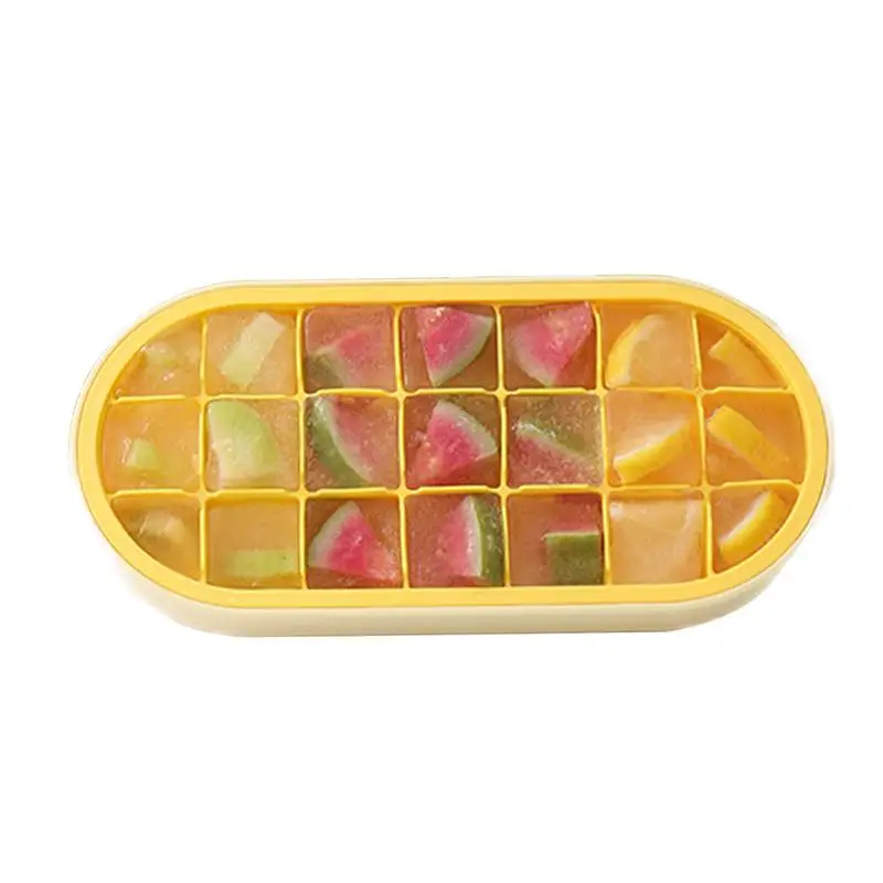 Ice Mold Tray Cocktail Cube Mould 21-Grid Ice Maker Soft Ice Tray With Lid Bar Accessories Reusable Ice Molds For Beverage
Ice Mold Tray Cocktail Cube Mould 21-Grid Ice Maker Soft Ice Tray With Lid Bar Accessories Reusable Ice Molds For Beverage