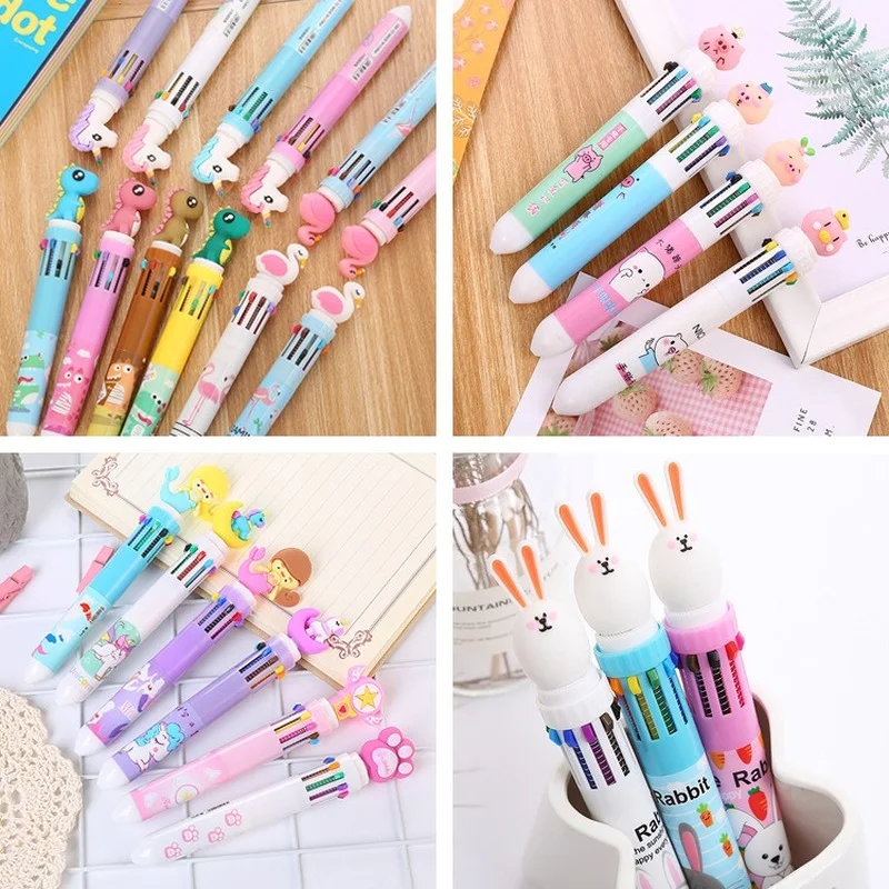 Creative Stationery Ten-Color Ballpoint Pen Cartoon Student Color Graffiti Pen Girl Heart Multi-Color Retractable Ballpoint Pen
Creative Stationery Ten-Color Ballpoint Pen Cartoon Student Color Graffiti Pen Girl Heart Multi-Color Retractable Ballpoint Pen