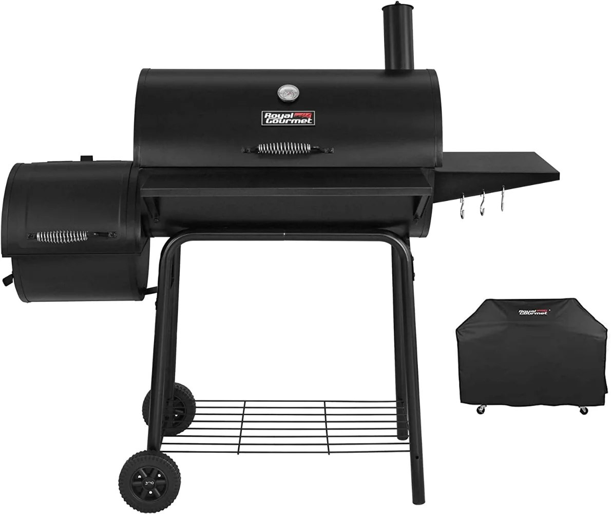 CC1830SC Charcoal Grill Offset Smoker with Cover, 811 Square Inches, Black, Outdoor Camping
CC1830SC Charcoal Grill Offset Smoker with Cover, 811 Square Inches, Black, Outdoor Camping