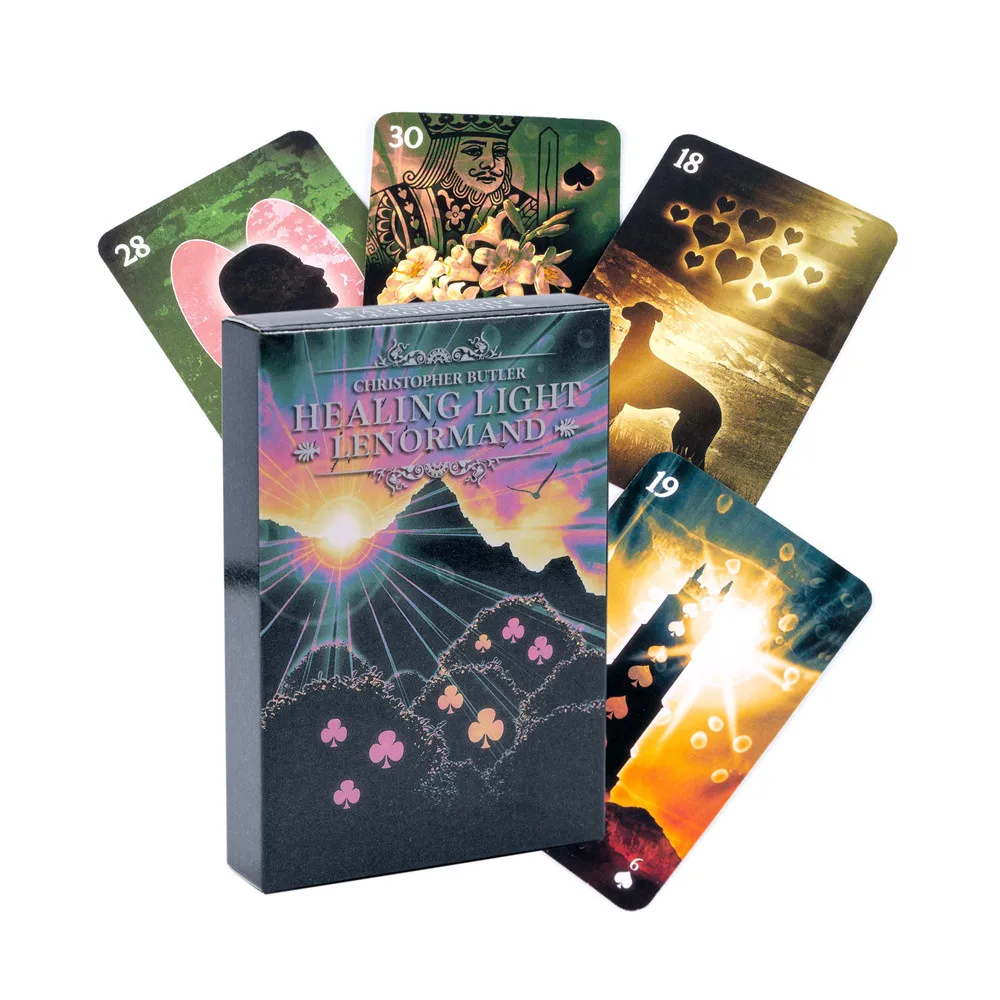 Healing Light Lenormand oracle cards English Version Fun Deck Table Divination Fate Board Games Playing Lenormand series
Healing Light Lenormand oracle cards English Version Fun Deck Table Divination Fate Board Games Playing Lenormand series