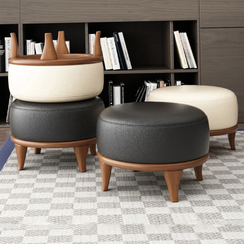 Creative Solid Wood Shoe Changing Stool Small Low Stool Personality Leather Stool round Stool Small Stool Sofa Stool Coffee 
Creative Solid Wood Shoe Changing Stool Small Low Stool Personality Leather Stool round Stool Small Stool Sofa Stool Coffee