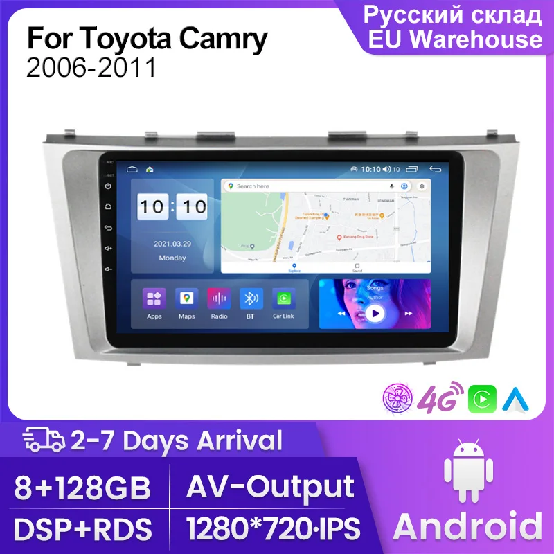 2Din Android Car Multimedia Player For Toyota Camry 40 50 2007-2011 for Wireless Carplay Auto Audio BT WIFI RDS 4G Car Radio
2Din Android Car Multimedia Player For Toyota Camry 40 50 2007-2011 for Wireless Carplay Auto Audio BT WIFI RDS 4G Car Radio