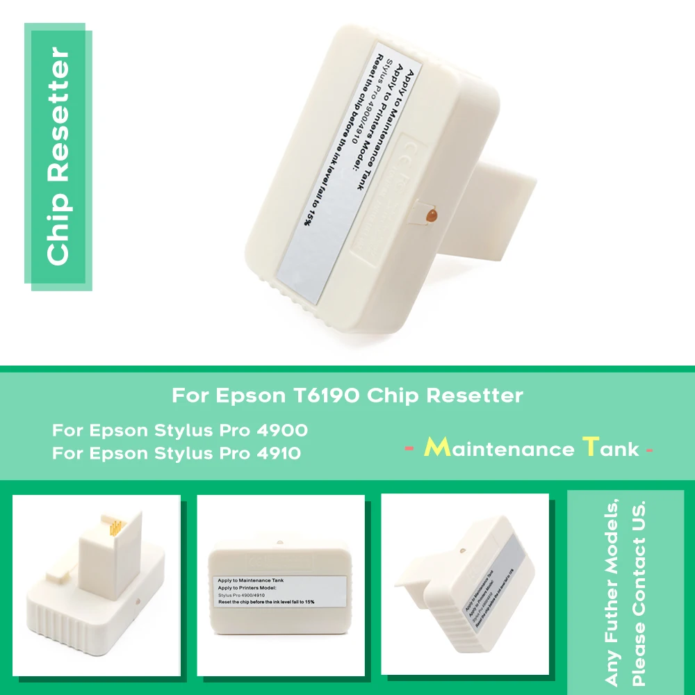 

T6190 Maintenance Tank Chip Resetter for Epson Stylus Pro 4900 4910 Printer Waste Ink Box