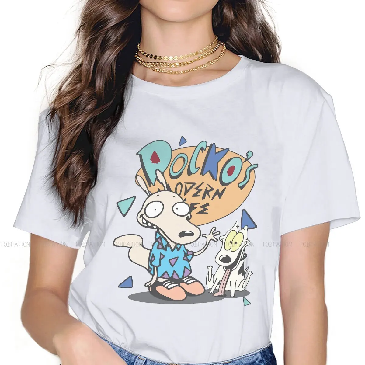 Anime Women Tshirts Rockos Modern Life Grunge Vintage Female Clothing Loose Cotton Graphic Short Sleeve 
Anime Women Tshirts Rockos Modern Life Grunge Vintage Female Clothing Loose Cotton Graphic Short Sleeve