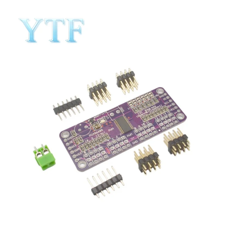 MCU-PCA9685 16 каналов 12 PWM контроллер Fm + модуль управления рулевым механизмом шины I2C
MCU-PCA9685 16 каналов 12 PWM контроллер Fm + модуль управления рулевым механизмом шины I2C