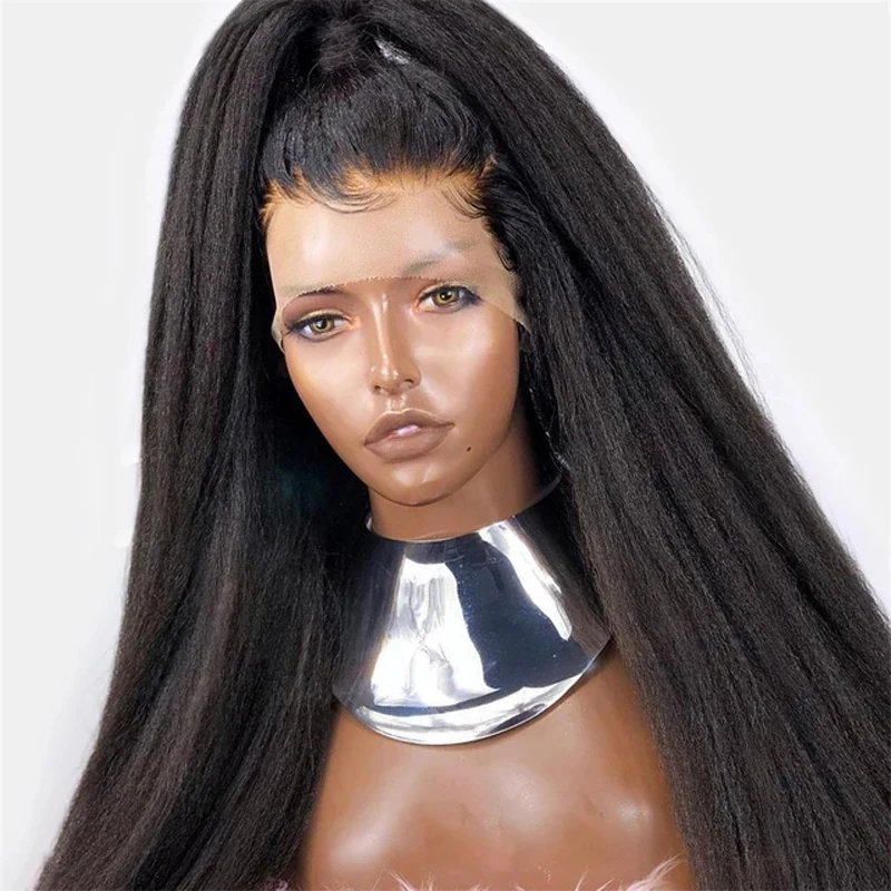 26Inch 180%Density Long Yaki Straight Glueless Lace Front Wig Synthetic With Baby Hair Heat Resistant Fiber Hair Daily Wear Wig
26Inch 180%Density Long Yaki Straight Glueless Lace Front Wig Synthetic With Baby Hair Heat Resistant Fiber Hair Daily Wear Wig
