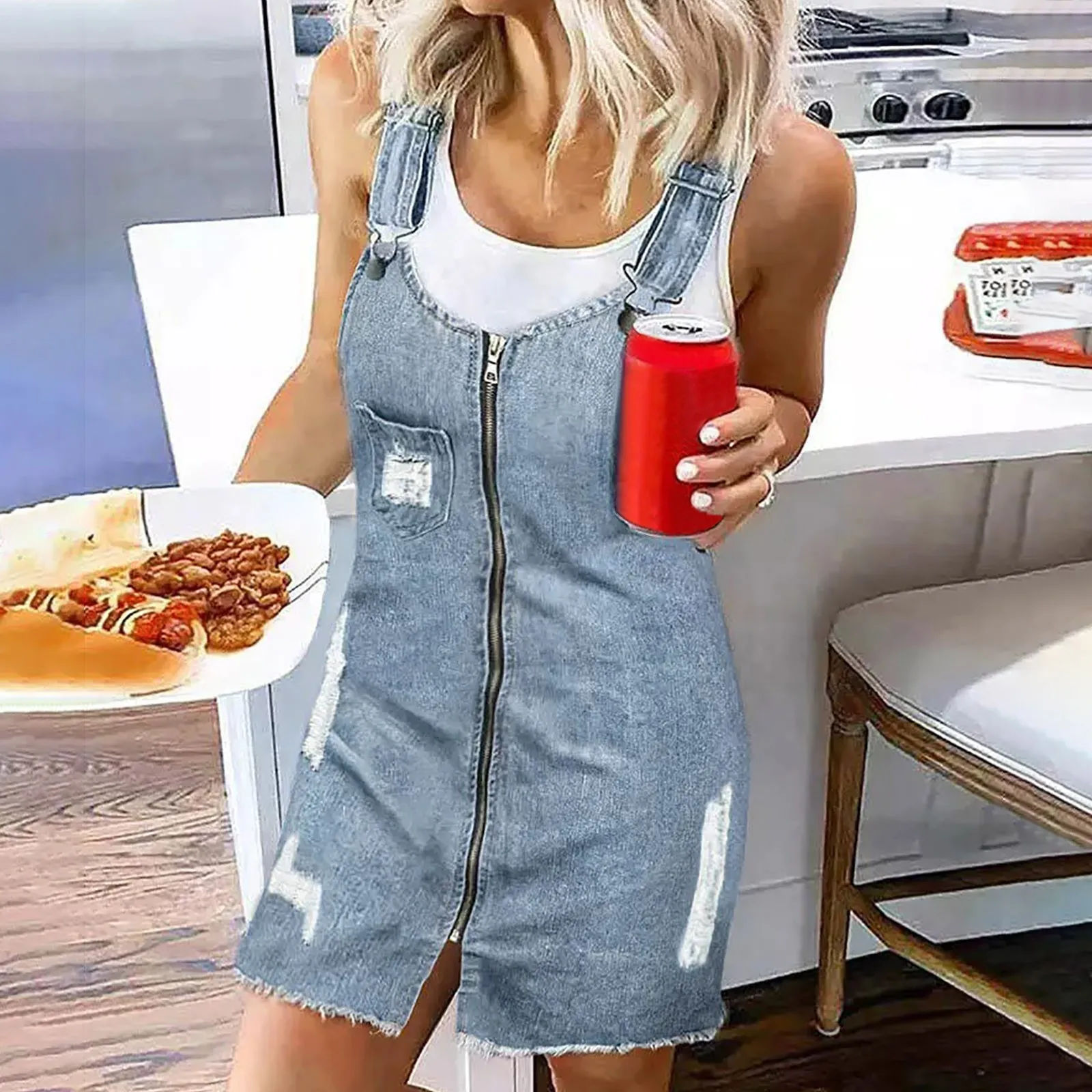 Summer Dresses for Women Beach with Sleeves Women's Printed Overall Adjustable Straps Suspender Mini Short Womens Party Dress
Summer Dresses for Women Beach with Sleeves Women's Printed Overall Adjustable Straps Suspender Mini Short Womens Party Dress