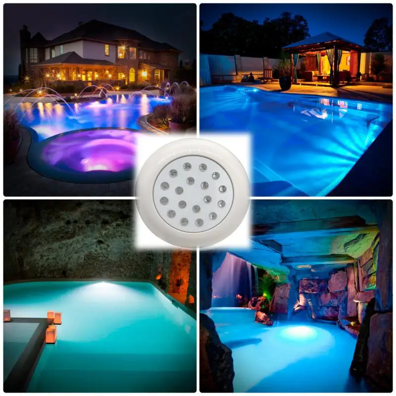 LED Swimming Pool Light 12V Underwater IP68 Waterproof RGB Atmosphere Light Wall Mounted LED Ambient Light Pool Light Decoration
LED Swimming Pool Light 12V Underwater IP68 Waterproof RGB Atmosphere Light Wall Mounted LED Ambient Light Pool Light Decoration