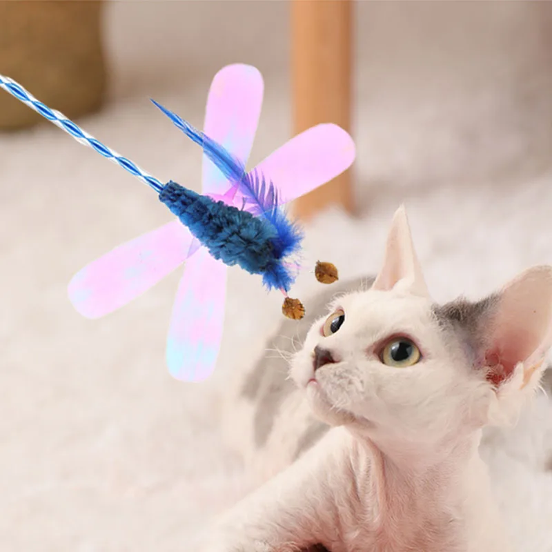Funny Pet Cat Teaser Toys Feather Stick Butterfly Catcher Teaser Wand Cat Interactive Toys Training Cat Supplies Accessories
Funny Pet Cat Teaser Toys Feather Stick Butterfly Catcher Teaser Wand Cat Interactive Toys Training Cat Supplies Accessories