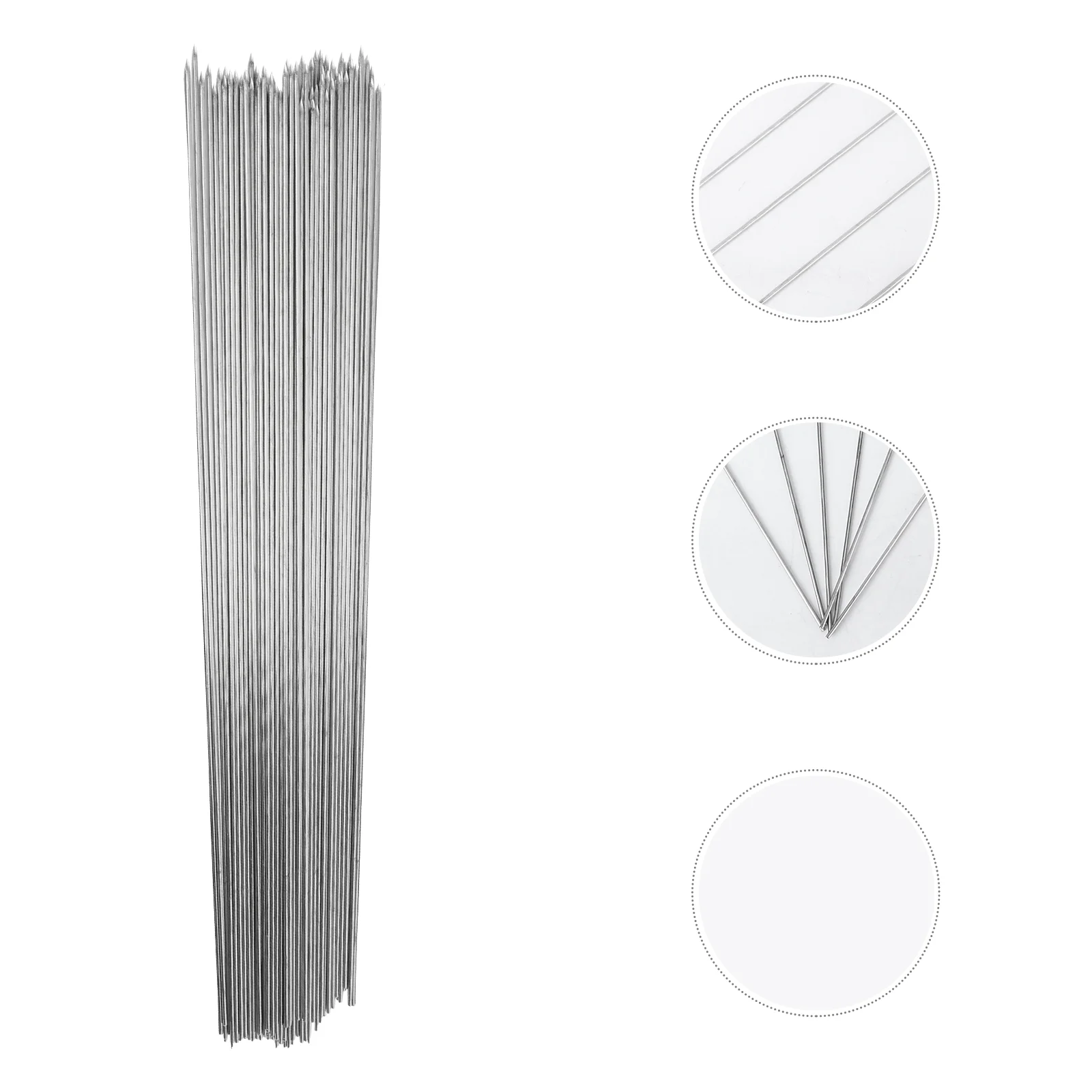 100pcs Sticks Reusable Practical Stainless Steel Sticks Barbecue Sticks Outdoor Skewer
100pcs Sticks Reusable Practical Stainless Steel Sticks Barbecue Sticks Outdoor Skewer