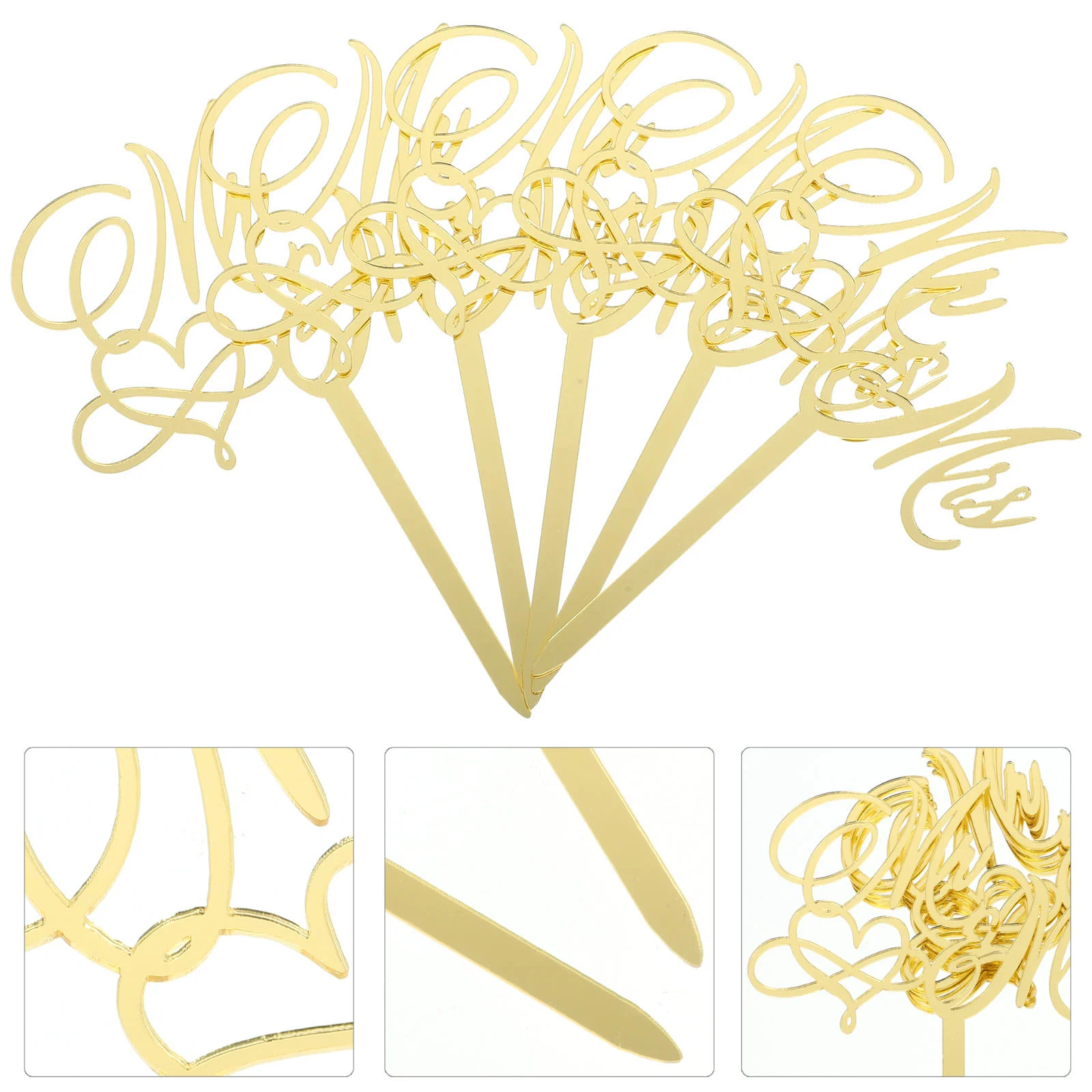 5pcs Mr and Mrs Cupcake Toppers Decorative Cake Picks Cake Ornaments Cupcake Picks
5pcs Mr and Mrs Cupcake Toppers Decorative Cake Picks Cake Ornaments Cupcake Picks