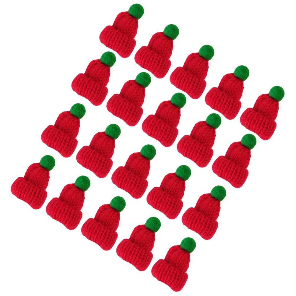 20 Pcs Mini Beanie Hat Santa Decor Woollen Christmas Manual Creative Knitting Clothes
20 Pcs Mini Beanie Hat Santa Decor Woollen Christmas Manual Creative Knitting Clothes