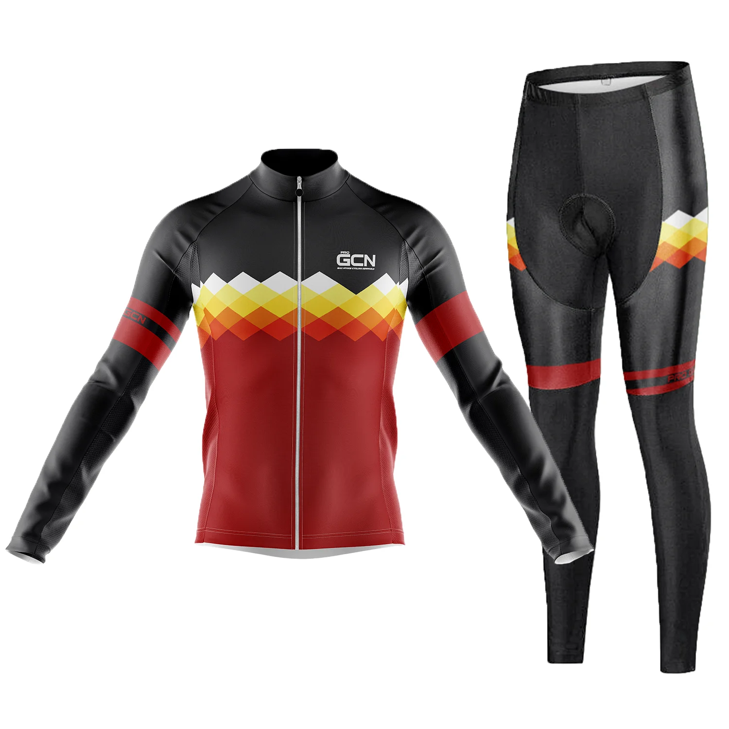 

2023 Pro Gcn Team Autumn bycicle Set Bib Pants Ropa Mountain Bike Jersey 9D Gel Cycling Pants Long Sleeve Suit