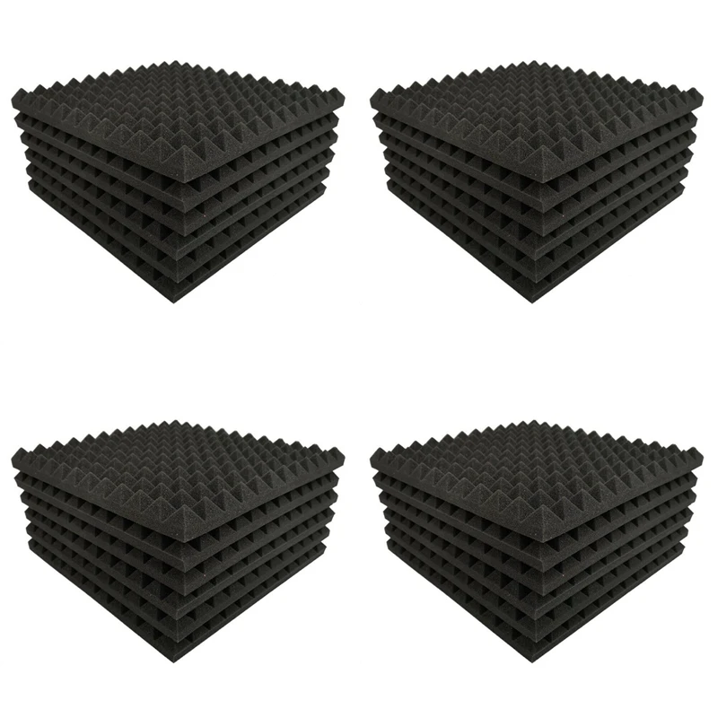 36 Pack Pyramid Shape Soundproof Foam Sound Proof Padding Treatment Panel For Echo Bass Insulation
36 Pack Pyramid Shape Soundproof Foam Sound Proof Padding Treatment Panel For Echo Bass Insulation