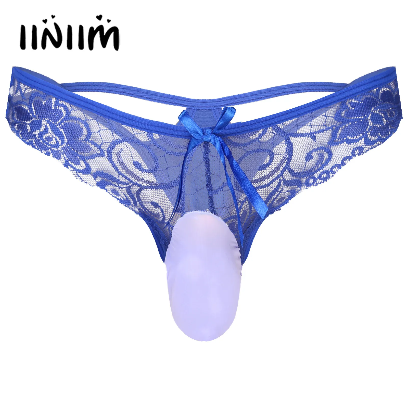 Мужские трусы стринги с низкой посадкой, синие прозрачные кружевные стринги, G-стринги с мешочком, с заниженной талией и бантом, гей-трусы 2019
Мужские трусы стринги с низкой посадкой, синие прозрачные кружевные стринги, G-стринги с мешочком, с заниженной талией и бантом, гей-трусы 2019