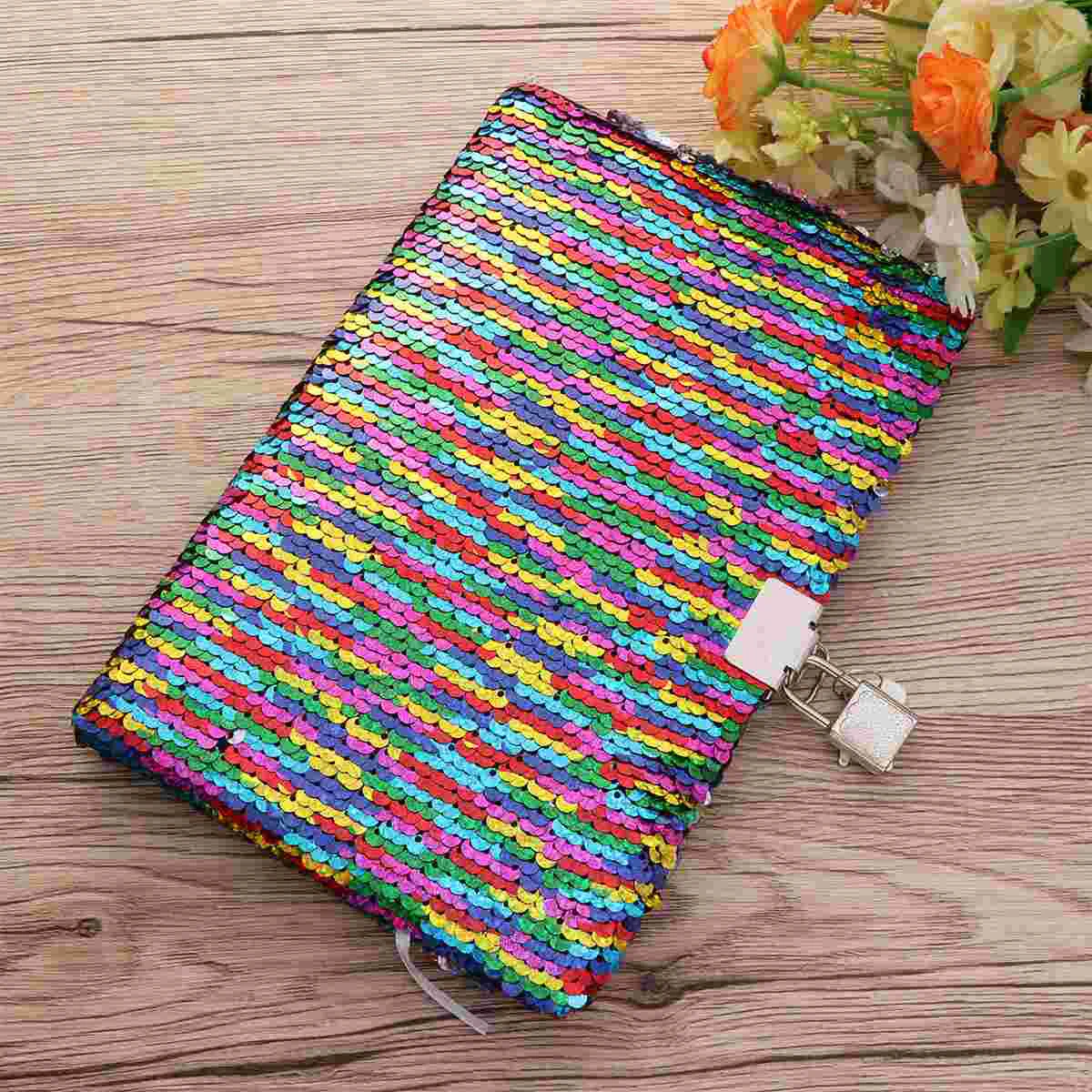 PET Sequin Notebook Notepad Memo Notebook with Lock Note Pads Schedule Checklist for Diary Journal Travel (Colorful)
PET Sequin Notebook Notepad Memo Notebook with Lock Note Pads Schedule Checklist for Diary Journal Travel (Colorful)