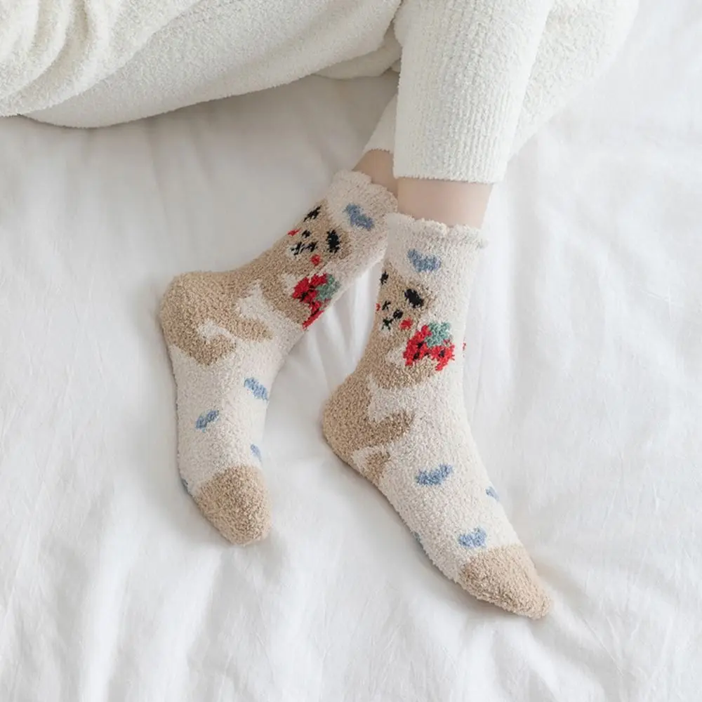 Cute Casual Winter For Girl Sleeping Socks Panda Rabbit Plush Animal Socks Middle Tube Socks Coral Velvet Socks Female Hosiery
Cute Casual Winter For Girl Sleeping Socks Panda Rabbit Plush Animal Socks Middle Tube Socks Coral Velvet Socks Female Hosiery
