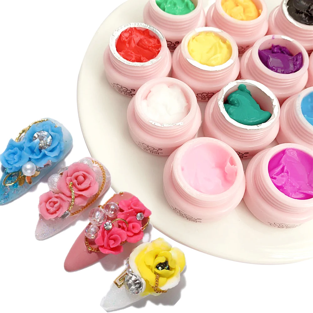 11 colors Sculpture Nail Gel 3D Carved Plasticine UV Gel Varnish Creative DIY Nail Art Painting 3D Gel Carving Supplies
11 colors Sculpture Nail Gel 3D Carved Plasticine UV Gel Varnish Creative DIY Nail Art Painting 3D Gel Carving Supplies