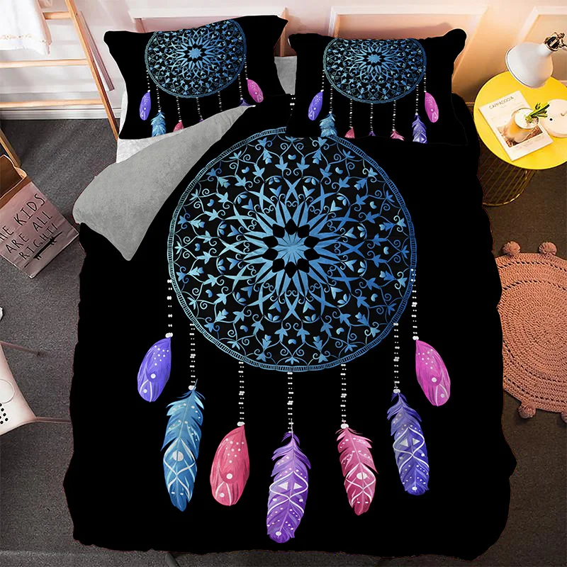 Bohemian Dream Bedding Set King Queen Size Colorful Catcher Duvet Cover Set with Pillowcase Polyester Quilt Cover for Kids Girls
Bohemian Dream Bedding Set King Queen Size Colorful Catcher Duvet Cover Set with Pillowcase Polyester Quilt Cover for Kids Girls