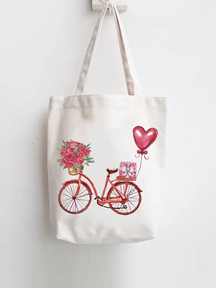 Casual Shopper Love Bike Flower 90s Cute Shopping Handbags Women Fashion Print Female Shoulder Girls Graphic Canvas Tote Bag
Casual Shopper Love Bike Flower 90s Cute Shopping Handbags Women Fashion Print Female Shoulder Girls Graphic Canvas Tote Bag