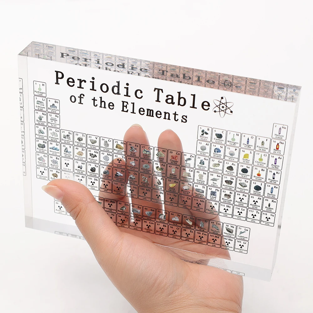Acrylic Periodic Table Display with Real Elements Kids Teaching School Day Birthday Gift Chemical Element Home Desktop Decor
Acrylic Periodic Table Display with Real Elements Kids Teaching School Day Birthday Gift Chemical Element Home Desktop Decor
