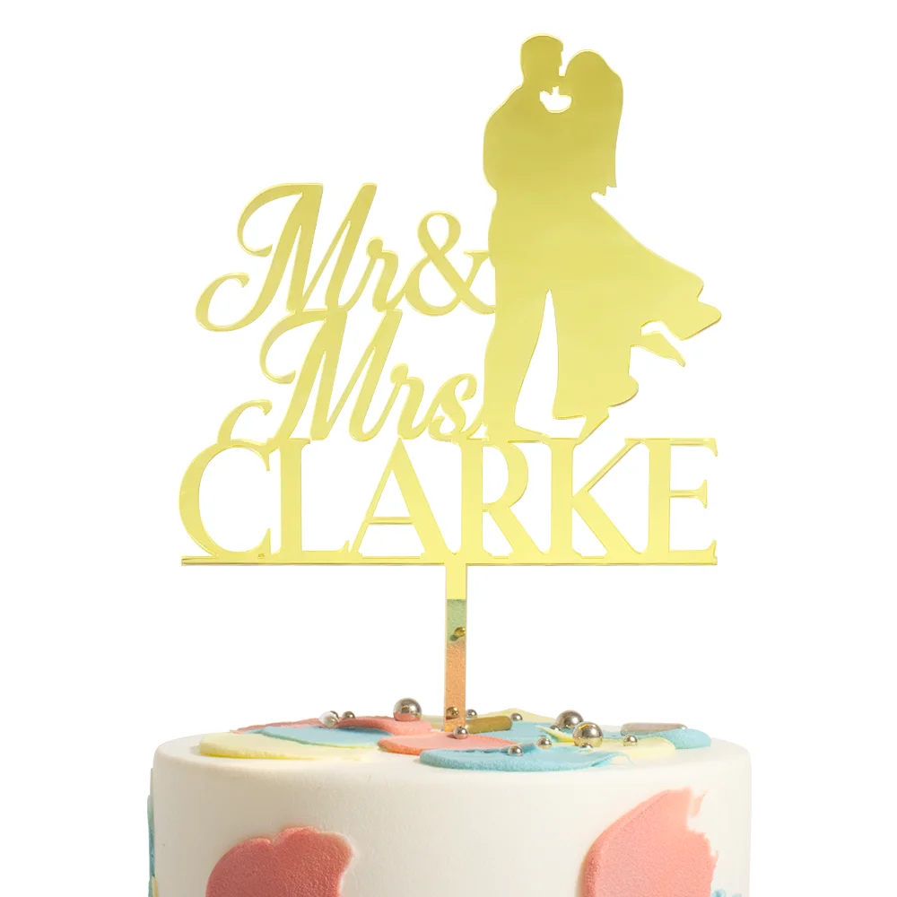 Personalized Wedding Cake Topper Mr and Mrs Custom Date & Last Name Wedding Anniversary Acrylic Cake Decoration
Personalized Wedding Cake Topper Mr and Mrs Custom Date & Last Name Wedding Anniversary Acrylic Cake Decoration