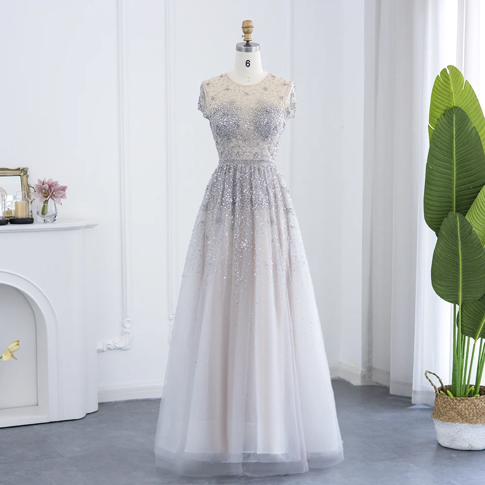 Sharon Said Luxury Dubai Beaded Silver Evening Dress for Women Wedding Champagne Burgundy Plus Size Formal Party Gowns SS073
Sharon Said Luxury Dubai Beaded Silver Evening Dress for Women Wedding Champagne Burgundy Plus Size Formal Party Gowns SS073