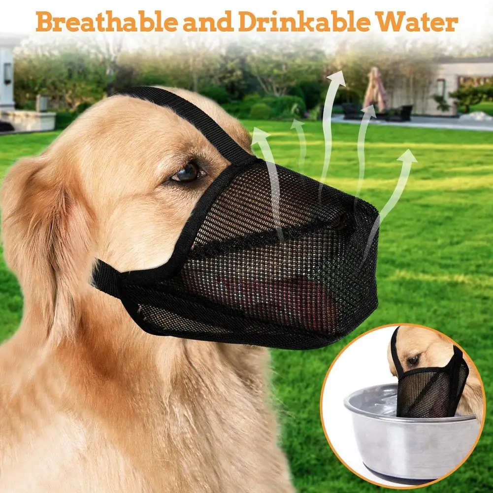Pet Mesh Muzzle Breathable Adjustable Anti-bite Anti-barking Mouth Mask Protective Cover For Small Medium Large Dogs Wholesale
Pet Mesh Muzzle Breathable Adjustable Anti-bite Anti-barking Mouth Mask Protective Cover For Small Medium Large Dogs Wholesale